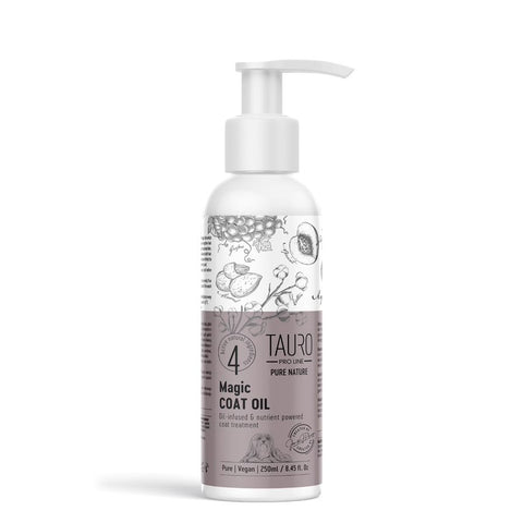 TAURO PRO LINE Pure Nature magic coat oil 250 ml, coat care oil for dogs and cats