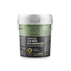 TAURO PRO LINE – Ultra Natural Care | Ultimate Repair Clay Mask – intensive Regeneration für Haut & Fell von Hunden & Katzen - 450 g
