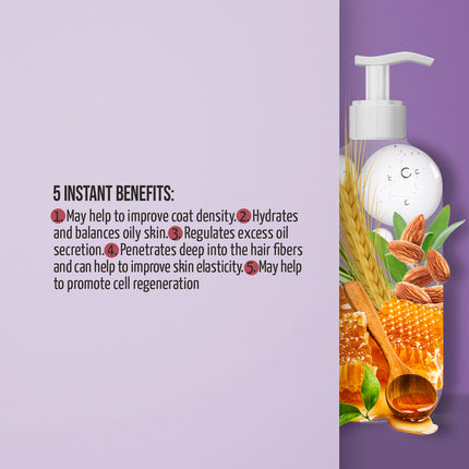 TAURO PRO LINE Ultra Natural Care Volume Boost Shampoo, volume boost shampoo for dogs and cats coat