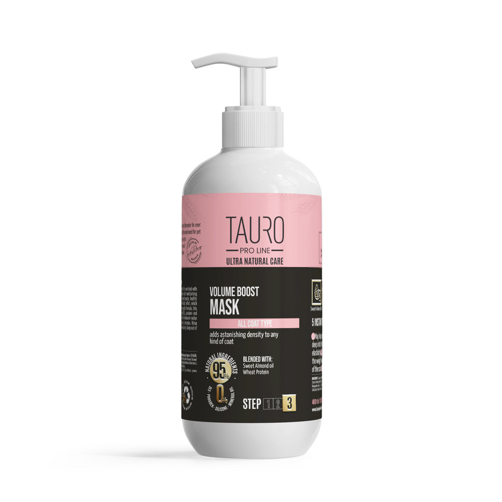 Tauro Pro Line, Ultra Natural Care, Volume Boost Maske – für Fell von Hunden und Katzen