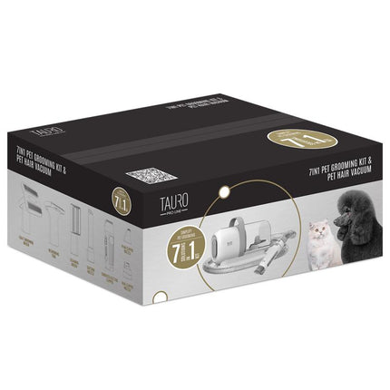 TAURO PRO LINE 7in1 pet grooming kit with pet hair vacuum, EU plug