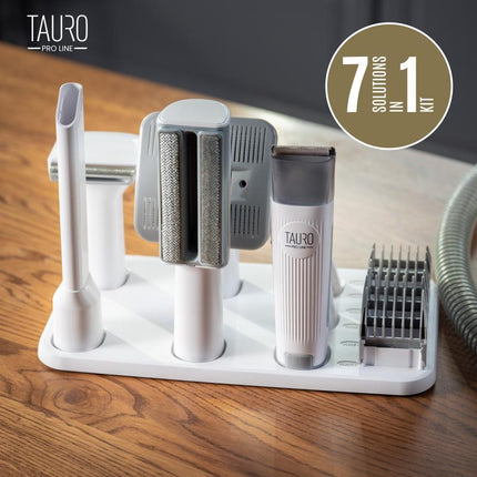 TAURO PRO LINE 7in1 pet grooming kit with pet hair vacuum, EU plug