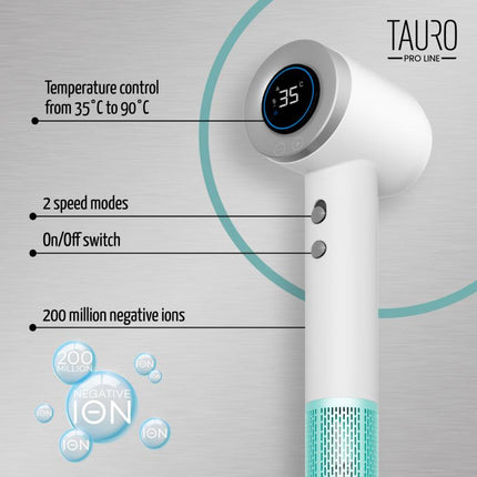 TAURO PRO LINE handheld pet coat dryer with negative ion generation technology, EU plug