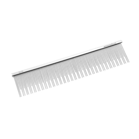 TAURO PRO LINE Comb, metallic, double teeth, M, 16.5 cm