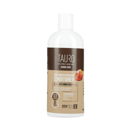 Après-shampoing TAURO PRO LINE Derma Care Coat Growth Recovery pour chiens et chats, favorisant la croissance du pelage, 400 ml