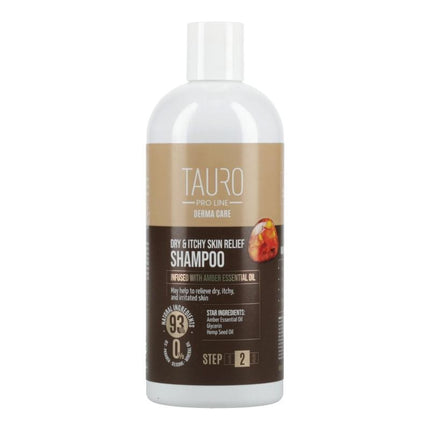 TAURO PRO LINE Derma Care Dry &amp; Itchy Skin Relief Shampoo for dogs and cats, relieving dry and itchy skin shampoo for dogs and cats, 400 ml
