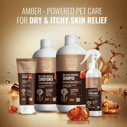 TAURO PRO LINE Derma Care Dry &amp; Itchy Skin Relief Conditioner for dogs and cats, relieving dry and itchy skin conditioner for dogs and cats, 400 ml
