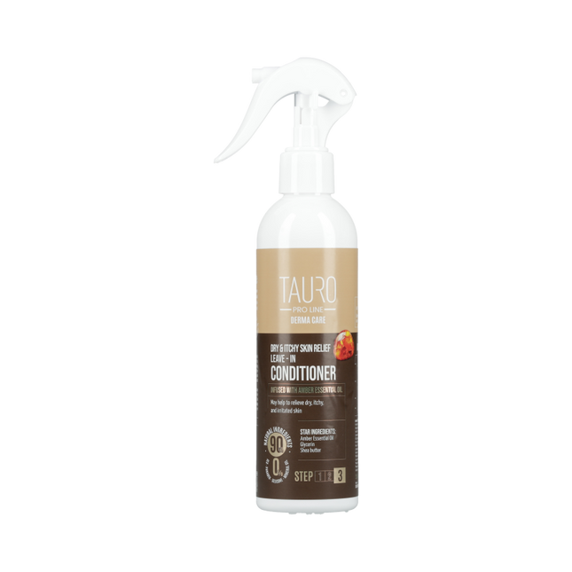 TAURO PRO LINE Derma Care Dry & Itchy Skin Relief Leave-In Conditioner for dogs and cats, relieving dry and itchy skin leave-in conditioner for dogs and cats, 250 ml
