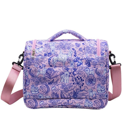 Sac de toilettage TAURO PRO LINE, universel, avec poignée réglable, design personnalisé, rose, 25x30,5x18,5 cm