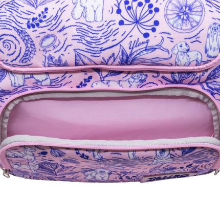 Sac de toilettage TAURO PRO LINE, universel, avec poignée réglable, design personnalisé, rose, 25x30,5x18,5 cm