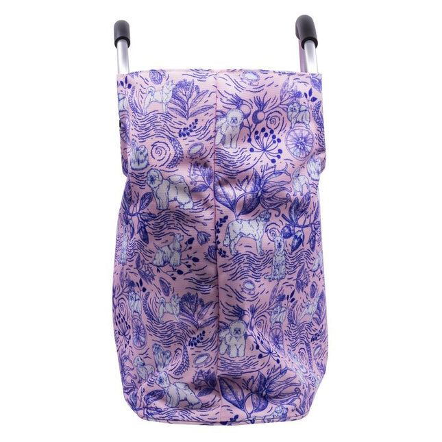 TAURO PRO LINE shopping bag, spacious, with metal handle, customized design, pink, 45x21x50 cm