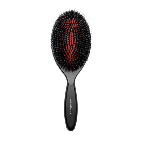 TAURO PRO LINE Brush, beech wood, 16 mm boar bristles with nylon teeth, black, oval shape