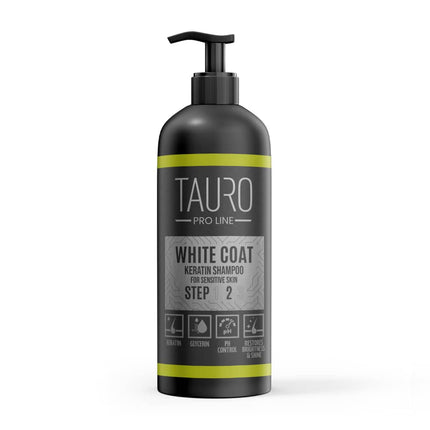 TAURO PRO LINE White Coat, Keratin Shampoo For Dogs And Cats