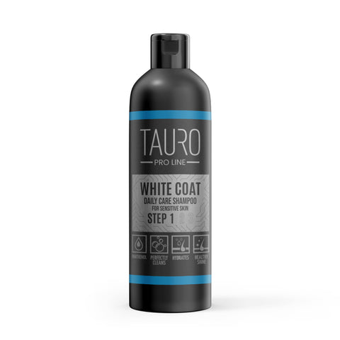 TAURO PRO LINE White Coat, Daily Care Shampoo For Dogs And Cats