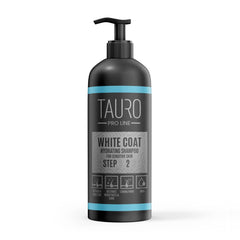 TAURO PRO LINE - White Coat | Hydrating Shampoo – feuchtigkeitsspendend für Hunde & Katzen mit weißem oder hellem Fell
