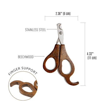 TAURO PRO LINE Scissors for trimming the nails of small pets, wooden, 11 x 6 x 1 cm
