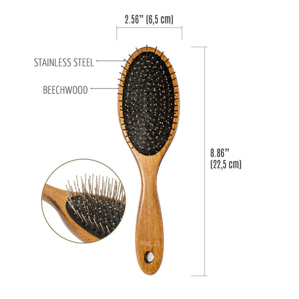 TAURO PRO LINE Brush massage, wooden