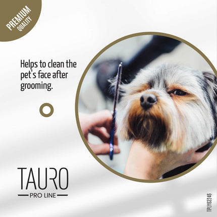 TAURO PRO LINE Powder brush, wooden, with natural wool bristles, 4.5 x 5.5 cm