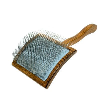 TAURO PRO LINE Brush for pets with long coat, 25 mm teeth, wooden, 27 x 10 x 2 cm
