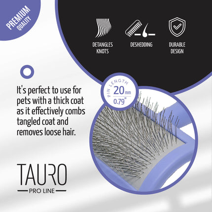 TAURO PRO LINE Brush, plastic, teeth 20 mm, thin