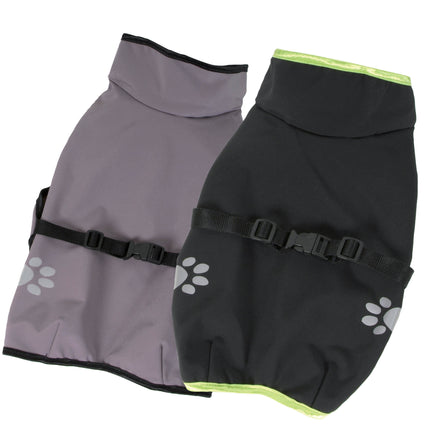 O´LALA PETS Mantel Softshell grau Size M