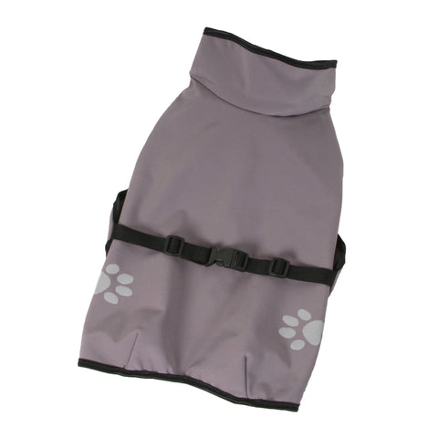 O´LALA PETS Mantel Softshell grau Size M