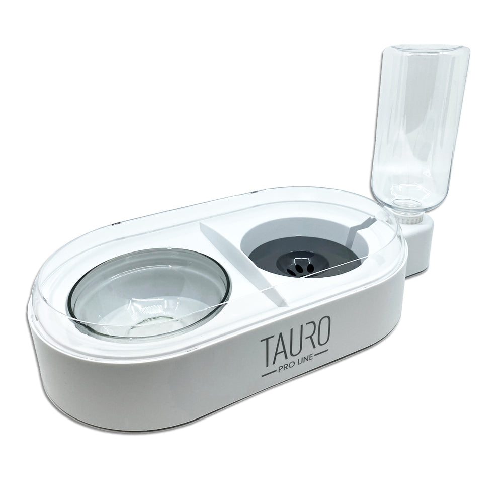 Tauro Pro Line Futter- & Tränke-Set - Für Haustiere, mit Wasserspender & Napf