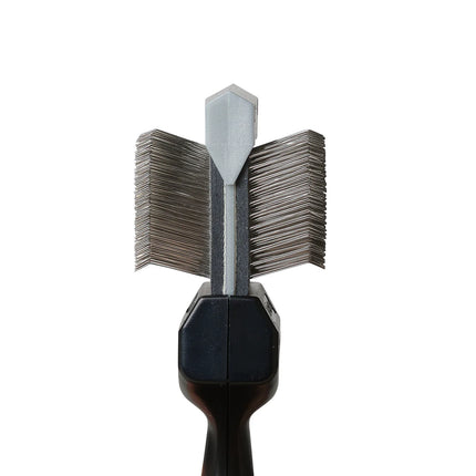LES POOCHS - Brosse Argentée / Ferme - Démêlage et Finition en un - Largeur 9 cm