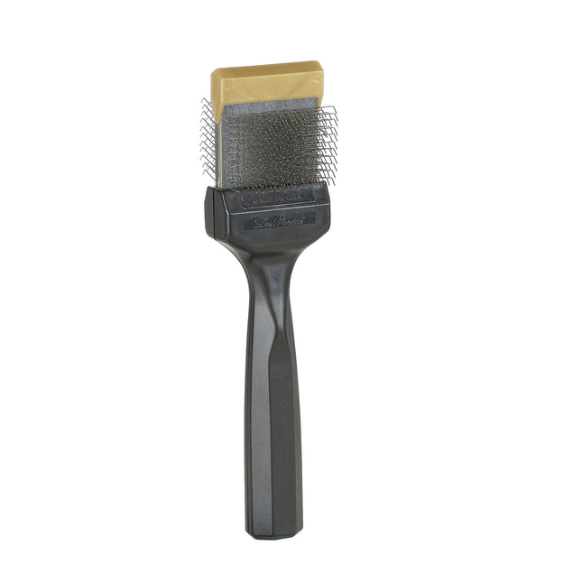 LES POOCHS - Brosse dorée / Ferme mais douce - Idéale pour la finition des pelages sensibles - Simple 4,5 cm