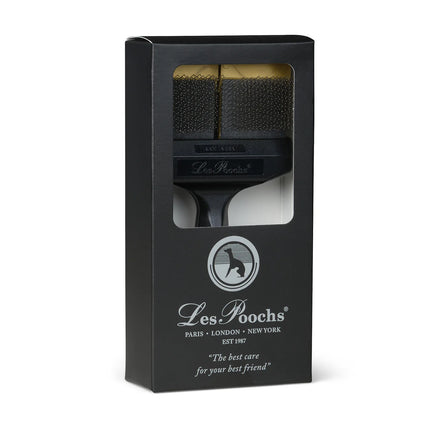 LES POOCHS - Brosse dorée / Ferme mais douce - Idéale pour la finition des pelages sensibles - Largeur 9 cm