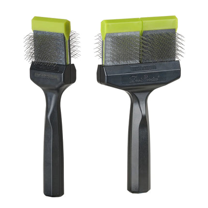LES POOCHS - Brosse Verte / Douce - Pour le soin quotidien et le démêlage - Simple 4,5 cm