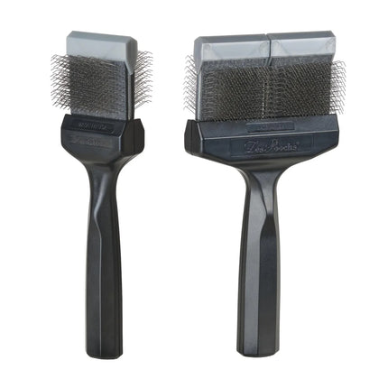 LES POOCHS - Brosse Argentée / Ferme - Démêlage et Finition en un - Largeur 9 cm