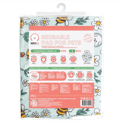 MISOKO | Washable dog mat - training pad, 4-layer, non-slip &amp; absorbent