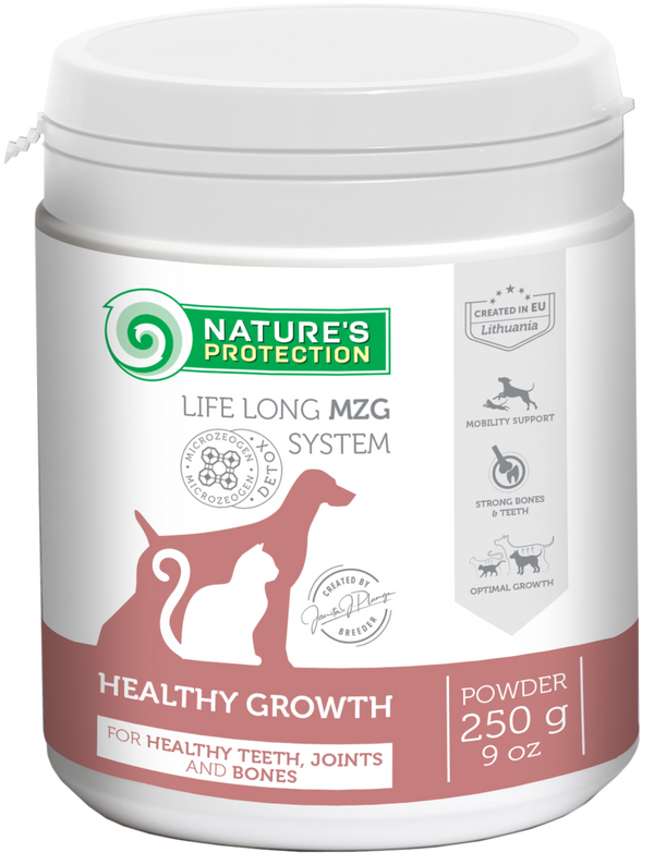 Nature's Protection Healthy Growth - Nahrungsergänzung für Zähne, Gelenke & Knochen - Welpen & Kitten