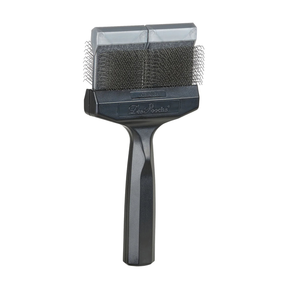 LES POOCHS - Brosse Argentée / Ferme - Démêlage et Finition en un - Largeur 9 cm