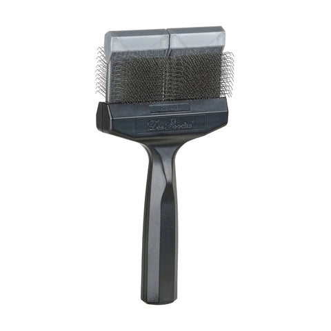 LES POOCHS - Brosse Argentée / Ferme - Démêlage et Finition en un - Largeur 9 cm