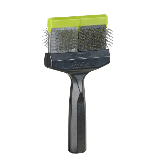 LES POOCHS - Green Brush / Soft - For daily care &amp; detangling - Wide 9 cm