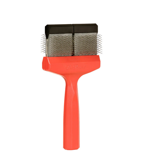LES POOCHS - Red Brush / Extremely strong - Special brush for breaking up knots and felt - Wide 9 cm