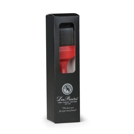 LES POOCHS - Brosse Rouge / Extrêmement ferme - Brosse spéciale pour défaire les nœuds et le feutre - Simple 9 cm