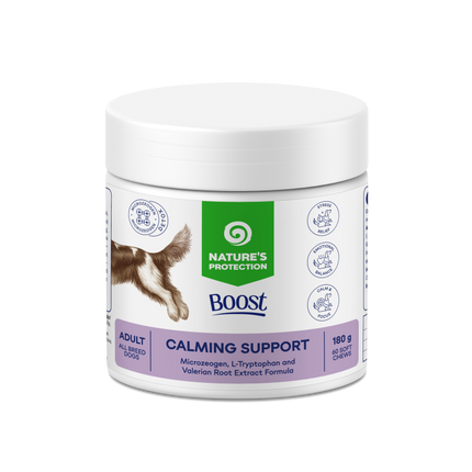 Nature's Protection, Boost Calming Support - Soft Chews Nahrungsergänzung zur Unterstützung des Nervensystems bei ausgewachsenen Hunden aller Rassen