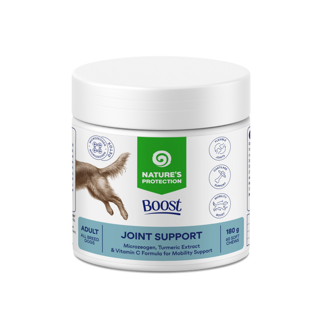 Nature's Protection, Boost Joint Support - Soft Chews Nahrungsergänzung zur Unterstützung der Gelenke bei ausgewachsenen Hunden aller Rassen