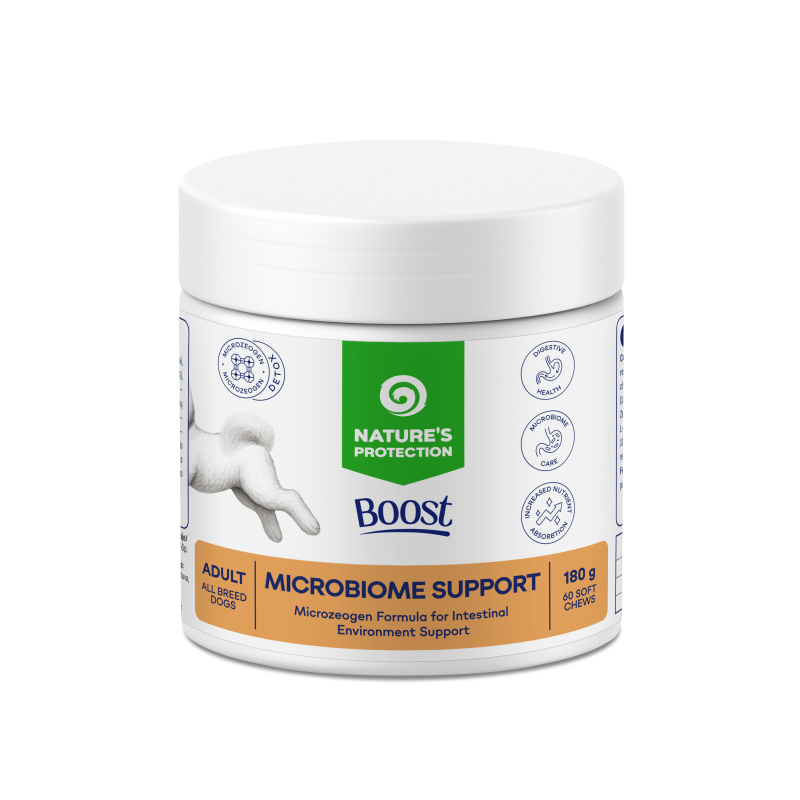 Nature's Protection, Boost Microbiome Support Soft Chews - Digestive Supplement - Adult, All Breeds, All Coat Types