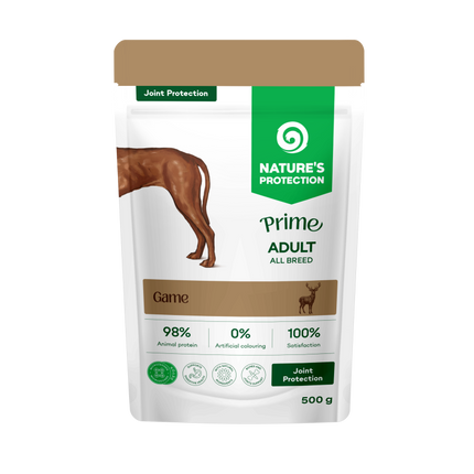 Nature's Protection, Prime Joint Protection - Nassfutter mit Wild zur Unterstützung der Gelenke für ausgewachsene Hunde aller Rassen