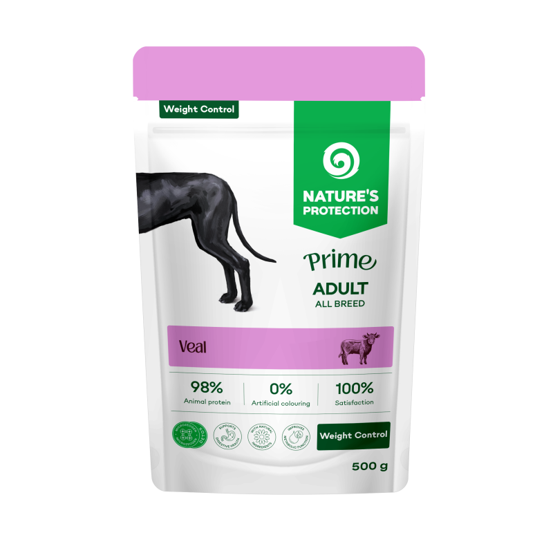 Nature's Protection, Prime Weight Control - Wet food with veal for weight control - Adult, All breeds, All coat types