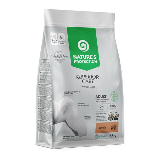 Nature's Protection Superior Care White Coat Adult kleine Rassen mit Lamm, neue Packung, Vorderseite