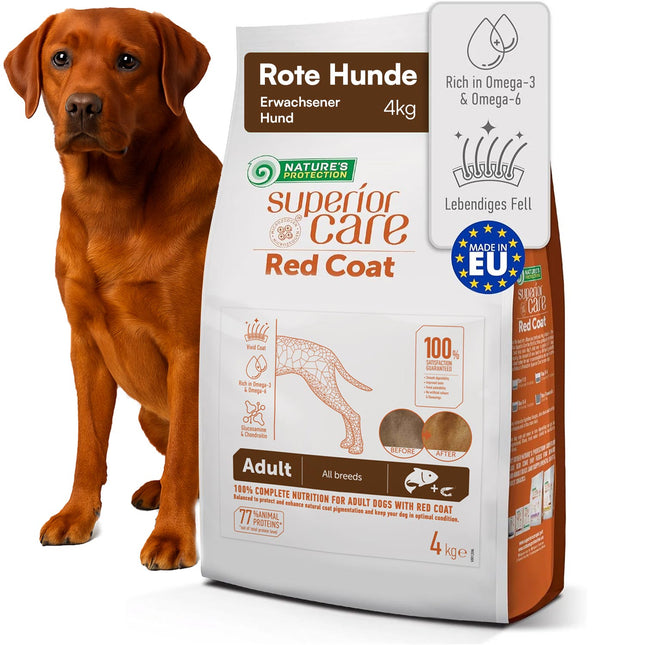 Nature's Protection, Superior Care - Grain-Free Dog Food with Salmon - Adult Dogs, All Breeds, Red Coat