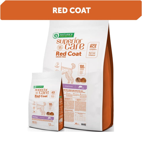 NATURES PROTECTION Superior Care Red Coat Lachs Getreidefrei Junior Hunde Kleine Rassen