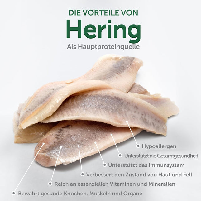 Nature's Protection, Superior Care - Getreidefreies Hundefutter mit Hering – Erwachsene Hunde, kleine Rassen, weißes Fell