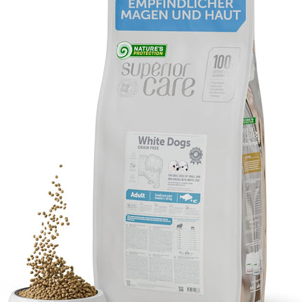 Nature's Protection, Superior Care - Grain-Free Dog Food with Whitefish - Adult Dogs, All Breeds, White Coat