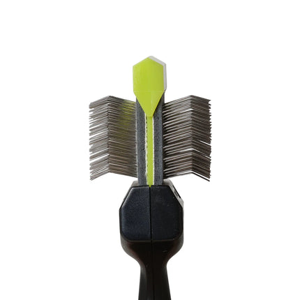 LES POOCHS - Brosse Verte / Douce - Pour le soin et le démêlage quotidiens - Largeur 9 cm